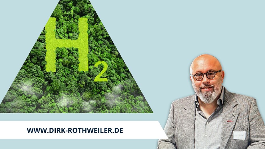 Grüner Wasserstoff ist eines der Kernelemente von Dirk Rothweilers Weg zur Nachhaltigkeit Grüner Wasserstoff ist eines der Kernelemente von Dirk Rothweilers Weg zur Nachhaltigkeit