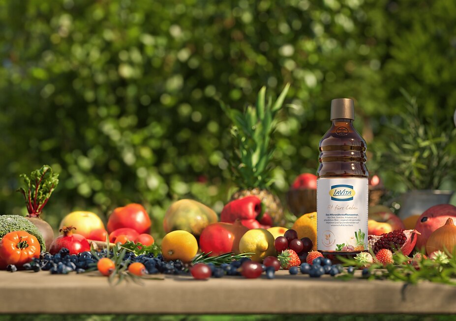 LaVita vereint wichtige Vitamine und Mineralstoffe in flüssiger Form. LaVita vereint wichtige Vitamine und Mineralstoffe in flüssiger Form.
