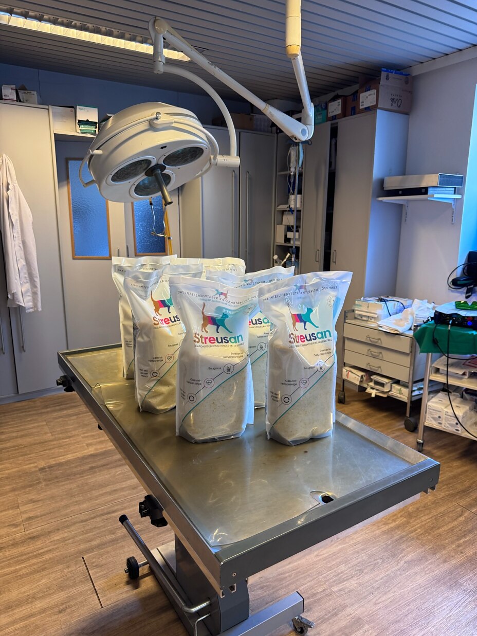 Streusan beim Tierarzt Streusan beim Tierarzt