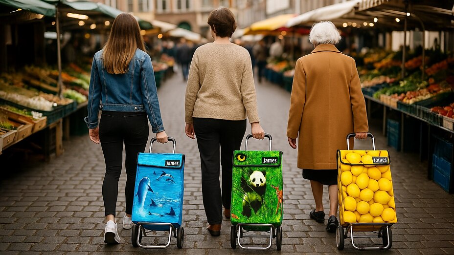 Butler James® ist ein langlebiger Einkaufstrolley mit über 150 Designs, der als stilvolles und praktisches Weihnachtsgeschenk für Frauen überzeugt.