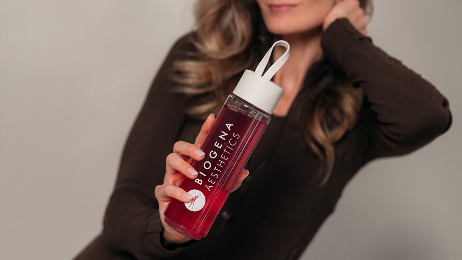 Biogena Aesthetics Flasche mit ProKollagen & Hyaluron+ mit Geschmack